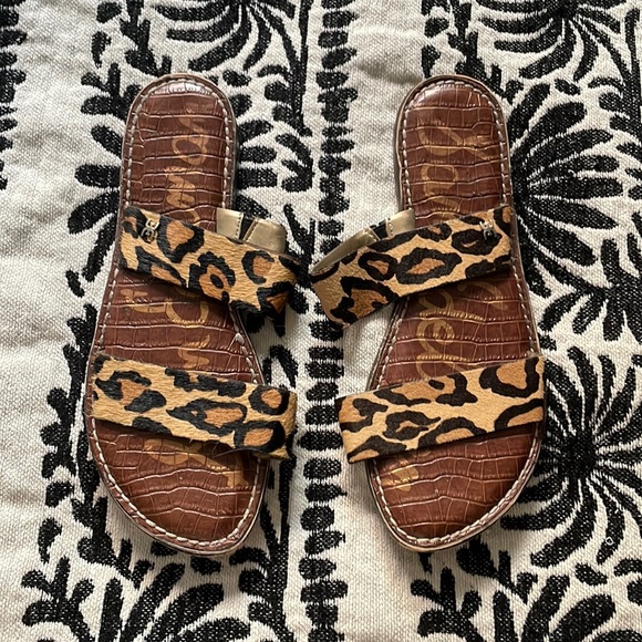 Sam Edelman Sandals Leopard Print - Picture 2 of 5